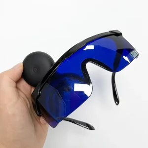 Dental Lab UV Curing Light Protective Glasses Blue Wraparound Safety Goggles for Dentists