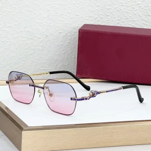 Diamond Square Frame Sunglasses with Anti-Glare UV400 Protection for Driving and Outdoor Use