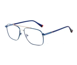 Double-Bridge Metal Optical Eyeglass Frames