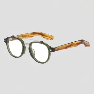 Double Bridge Retro Acetate Optical Frame
