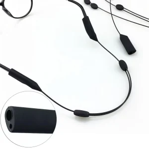 Double Hole Silicone Sports Strap Adjustable Elastic Eyewear Retainer Sunglasses Cord Chain Holder for Eyewear Accessories