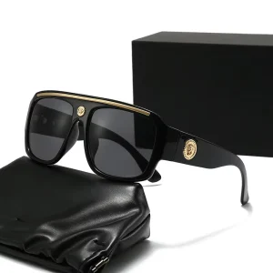 Dropshipping Gift Unisex Fashionable PC Gray UV400 Large Full Frame Sunglasses