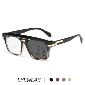 Dual-Purpose Photochromic Reading Glasses for Near and Far Vision, Multifocus Sunglasses