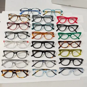 Durable Acetate Optical Frames Mix Batch Eyeglasses Spring Hinge