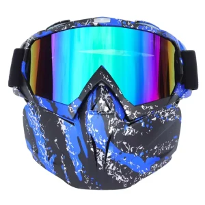 Dustproof Motocross Glasses Adjustable Motorcycle Goggles Breathable Full Face Protective Motorbike Dirt Bike Off road Mask