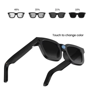 E02C Electrochromic Smart Glasses with 8MP Camera AI Translation Video Recording AI Smart Eyewear for Men Women
