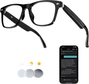 E13 Smart Translation AI Glasses with Audio Calls Music and 100+ Language Translation for Business Travel
