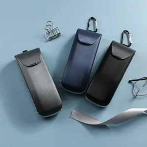 E88 ES982 Fashionable Lightweight PU Material Semi Hard 77g Portable Sports Glasses Sunglasses Case Irregular Shape Resistant