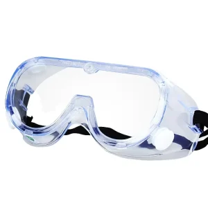 EN166 Certified Scratch-Resistant Transparent Anti-Fog Lens Safety Goggles for Industrial Construction Dust Splash Eye Protection