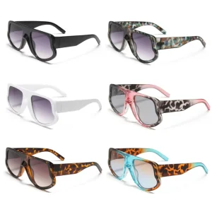 EUGENIA New Retro Personality Irregular Sunglasses with PC Frame Designer Sunglasses Famous Brands Luxury Polarized Shades