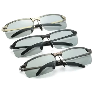 EUGENIA Outdoor Function Driving Classic Photochromic Eyewear Men PC Polarized Photochromic Sunglasses
