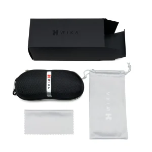 EVA Eyewear Case Dual-Plug Paper Box Metal Strip Sunglasses Packaging Set with Cleaning Cloths
