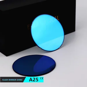 EXIA A25 Lenses Sunglass Blue Flash Mirror UV400 Uncut Eyeglasses Lenses