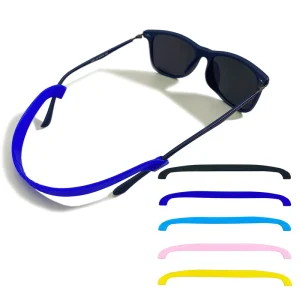 Eco-Friendly Silicone Sports Neck Strap Heart Pattern Non-Slip 21.5cm Glasses Rope