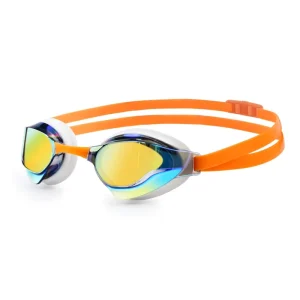 Electroplated HD Waterproof Anti fog Silicone Swim Eyewear for Men Women Swimming Goggles
