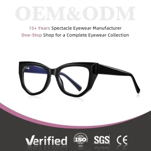 Ergonomic CE Approved Lightweight Eyeglass Frame For Men and Women Daily Office Wear