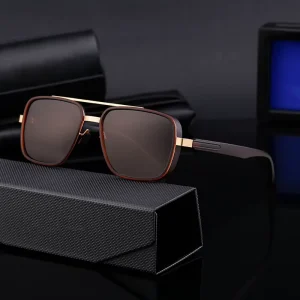Europe US Listed Fashion Polarized UV400 Sunglasses Unisex PC Frame TAC Lenses Personalized Retro Black S Black OEM Brand