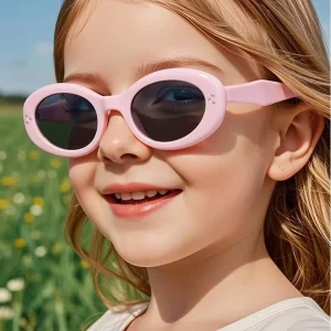 European Market Focus Children’s Fashionable Oval TAC Lens TPEE Unisex Children Polarized Kids Sunglasses