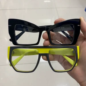 Extra-Large Thick Acetate Eyeglass Frames for Optical Glasses and Daily Wear