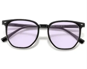 Eye Wellness HD Blue Light Blocking Optical Frame Oversized Unisex RX Ready Ultra Lightweight Slim Fit Glasses 81027 TR90