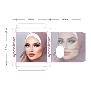 Eyeshare Contact Lenses Packaging Box Custom Practical Colored Contact Lens Packing BoxColor Contact Lens Logo Custom