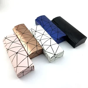 Eyewear Accessories Custom Logo Eyeglasses Travel Case Leather Glasses Storage Box
