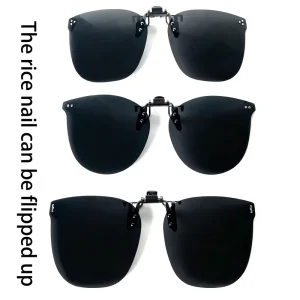 Eyewear Accessories Multi Design Rivet Style Clip Ons 180° Rotatable Compatible with Various Eyeglass Frames