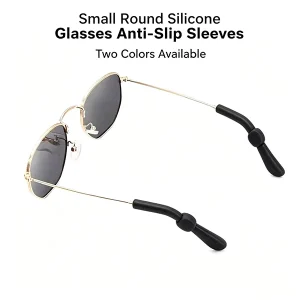 Eyewear Accessories Small Round Silicone Anti slip Temple Sleeves Two Color Options to Stop Glasses Slipping