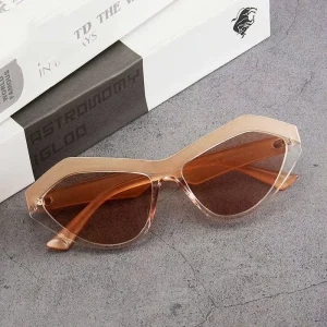 Eyewear Fashion Unisex Vintage Small Cat Eye Sunglasses Full Rim Lightweight Durable