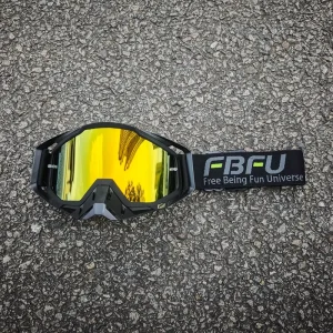 FBFU Men’s Nylon Cashmere Windproof Sports Goggles Extra Tear off HD Replacement Lenses Motorcycle Glasses Accessories