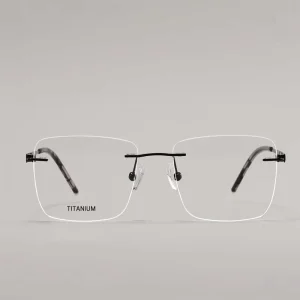 FEROCE Fashion Eyeglasses Luxury Square Rimless Lightweight High Quality Pure Titanium Frameless New Optical Frames