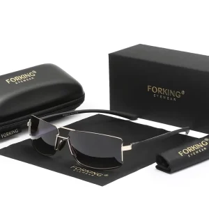 FORKING Hot Selling Fashion Polarized Sunglasses for Men UV400 Glass TAC Sunglasses Women Everyday Sunglasses 7128