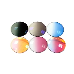 FUYUANDA MR 8 Mirror Sunglasses High Quality Photochromic Optical Lenses UV420 Lens Eyewear HMC Coating Single Vision