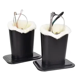 Fabric Eyeglass Holder Leather Eyewear Display Stand Fabric Pen Holder
