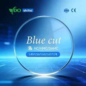 Factory 1.56 Blue Cut Optical Lenses HMC SHMC Two-piece Single Vision UV420 Blue Blocking Resin Eyeglass Lenses