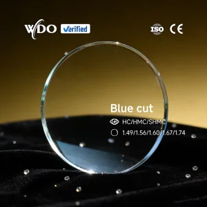 Factory 1.56 Resin Blue Block Eyeglass Lenses UV Protection HMC Coating