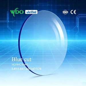 Factory Blue Cut SHMC HMC Two-Piece Single Vision Lenses 1.56 UV420 Blue Block Resin Optical Lenses