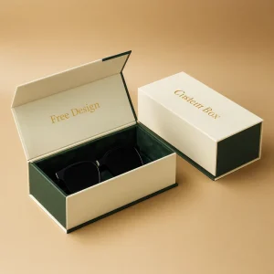 Factory Custom Logo Luxury Magnetic Box Digital Printing Fashion Glasses Packaging Paper Box Biodegradable Gift Box For Glasses