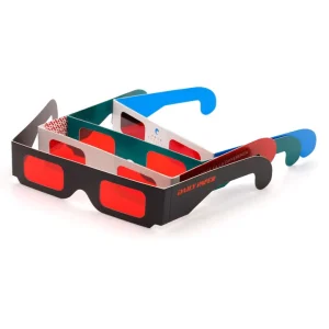 Factory Customized Paper 3D Secret Decoder Glasses with Red Filter Lenses