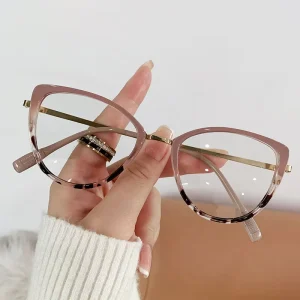 Factory Direct Metal Eyeglass Frames with Blue Light Blocking Lenses