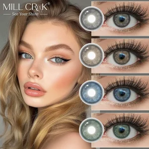 Factory Direct Soft Brown Green Colored Contact Lenses 14.5mm 40% Water Content 8.6mm Base Curve Natural Blending Effect New
