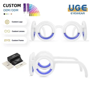 Factory Directly Foldable Anti-Motion-Sickness Glasses Portable PP Frame Travel Eyewear No Lens