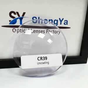 Factory Directly Professional Manufacturers 1.499 Cr39 UC White Lens Uncoating Single Vision Optical Lenses UV380 Protection