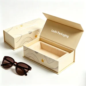 Factory Eco friendly Fashion Trend Sunglasses Packaging Rigid Boxes Custom Logo Magnetic Closure Foldable Design Box