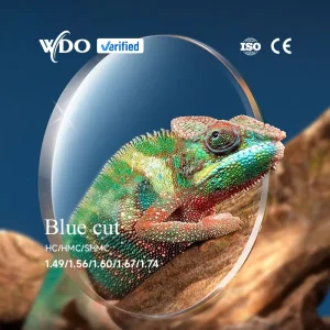 Factory Finished Eyeglass Lenses 1.56 HMC SHMC Two-Piece 75mm Diameter Anti-Blue Cut UV420 Optical Lenses