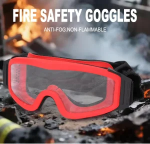 Factory Fireman Safety Goggles CE Certified EN166 Anti-Fire Anti-Fog Firefighting Glasses Eye Protection