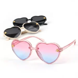 Factory Girls’ Heart-Shaped Kids’ Sunglasses