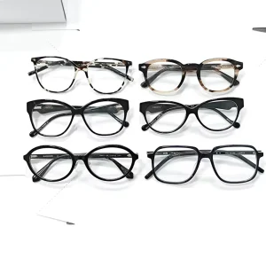 Factory Plain Acetate Eyewear Frames Random Mixed Shipment Without Minimum Order Quantity custom private brand logo supported