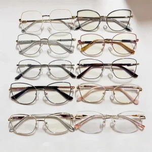 Factory Rectangle Titanium Full-Rim Metal Optical Eyeglass Frames OEM Custom Low MOQ Daily Wear