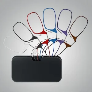 Factory Stock Pocket Mini Small Nose Clip Reading Glasses Nose Reading Glasses Wallet Reading Glasses Without Arms